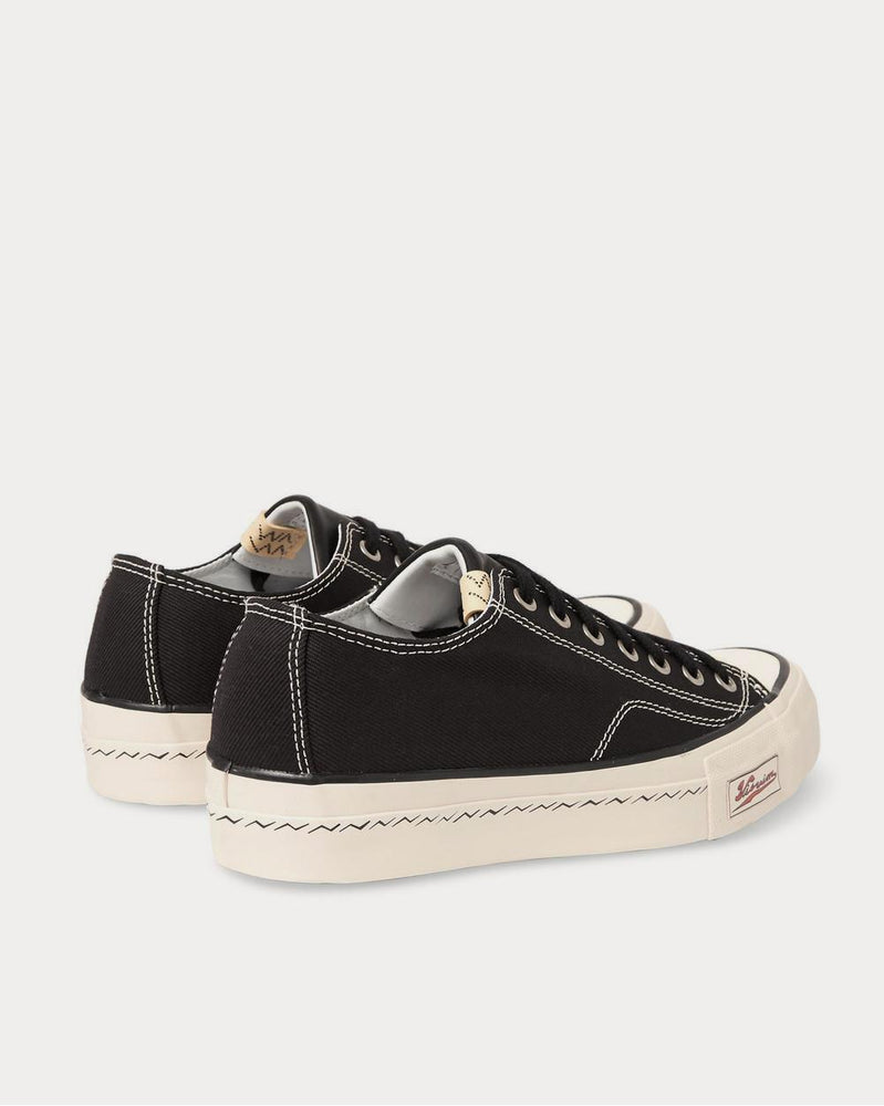 Visvim Skagway Leather-Trimmed Canvas  Black low top sneakers - 4