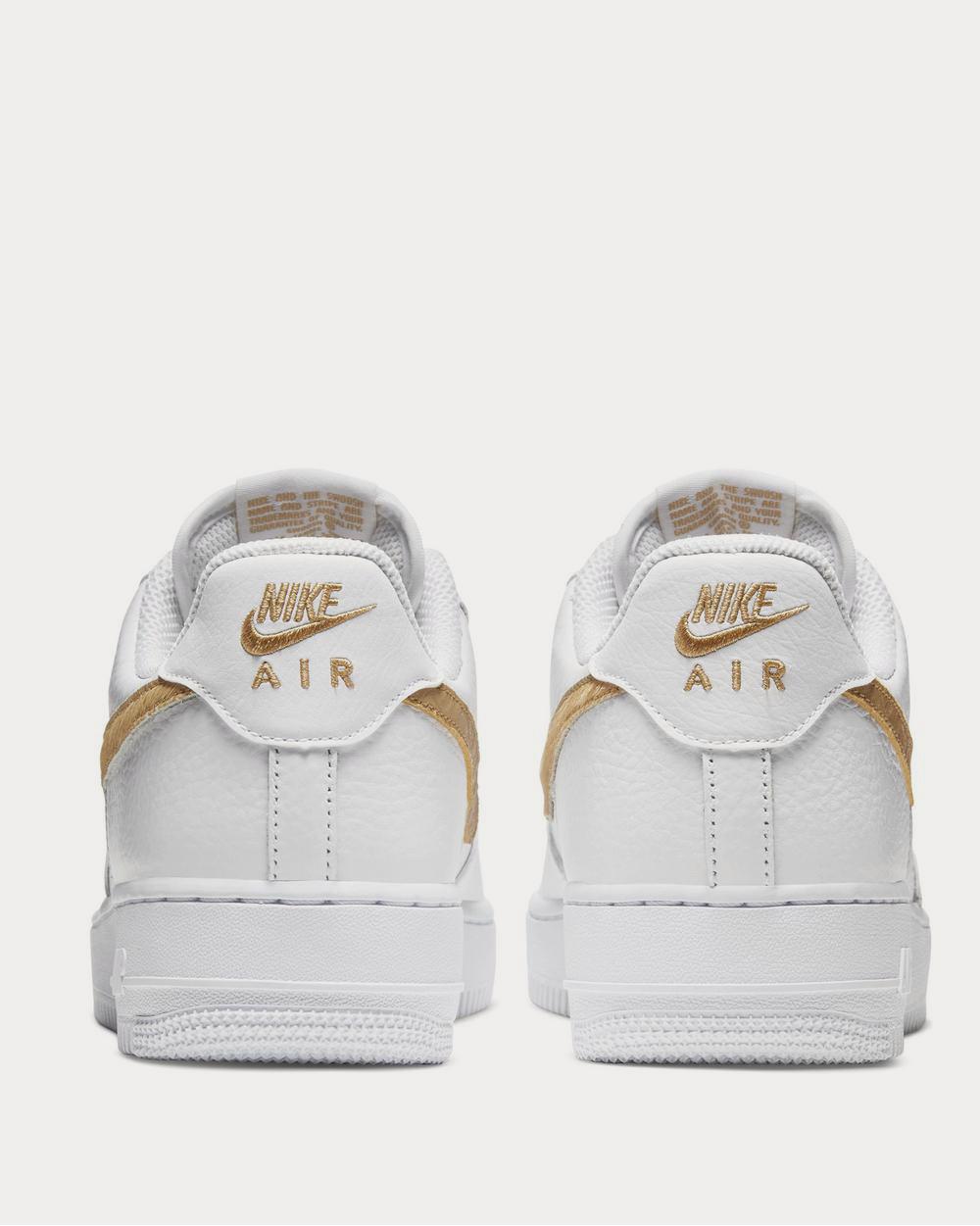 Nike Air Force 1 LV8 Calf Hair and Croc-Effect Full-Grain Leather  White low top sneakers - 4