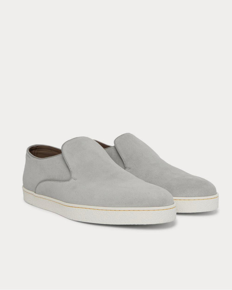 John Lobb Haven Suede Slip-On  Gray low top sneakers - 2