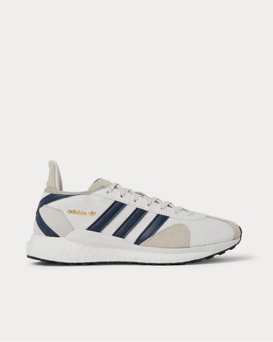 Adidas x Human Made Tokio Solar Leather-Trimmed Mesh and Suede  White low top sneakers