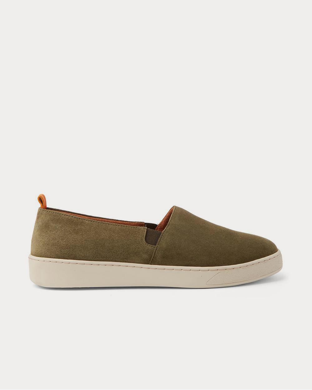 Mulo Suede Slip-On  Army green slip on sneakers - 1