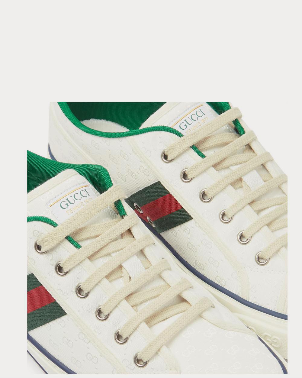 Gucci Mignon Webbing-Trimmed Jacquard  White low top sneakers - 5