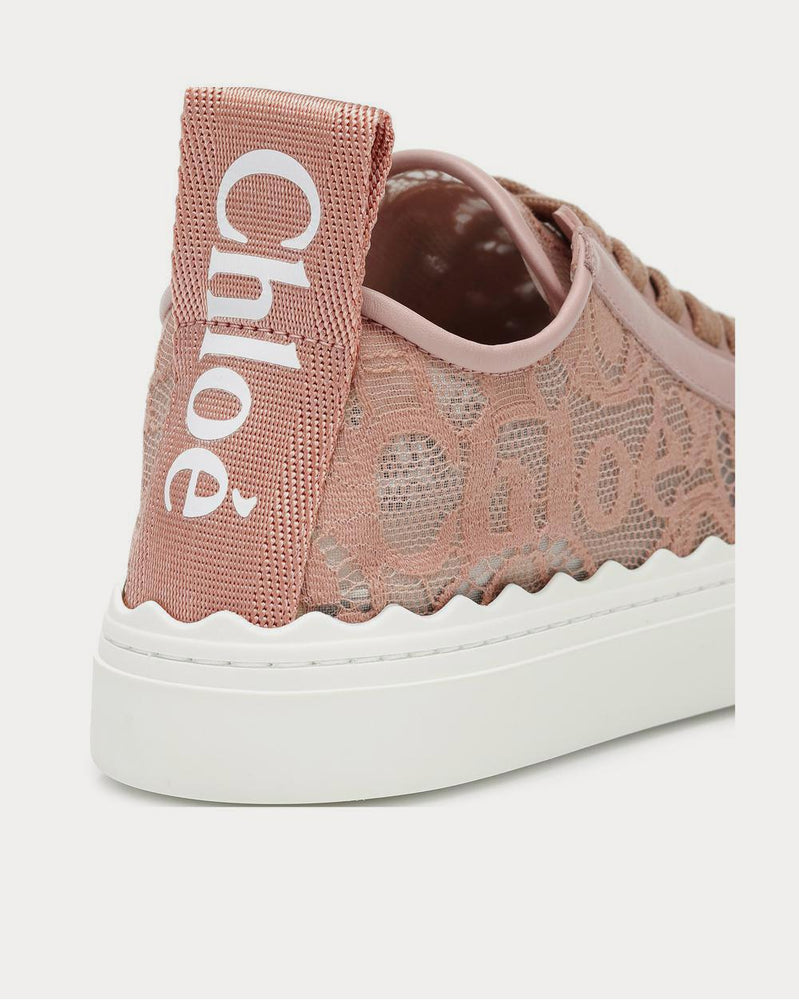 Chloé Lauren lace Pink Tea Low Top Sneakers - 4