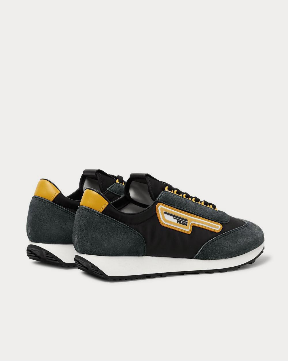 Prada Milano 70 Nylon and Suede  Black low top sneakers - 4