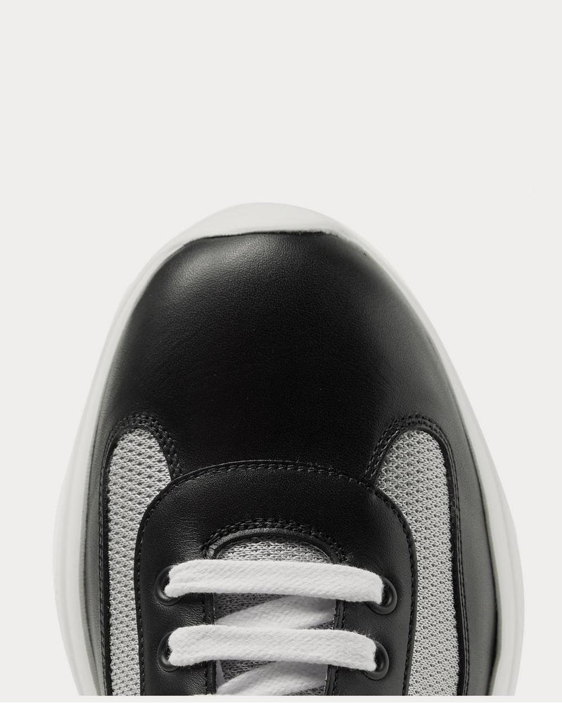 Prada America's Cup Leather and Mesh  Black low top sneakers - 5