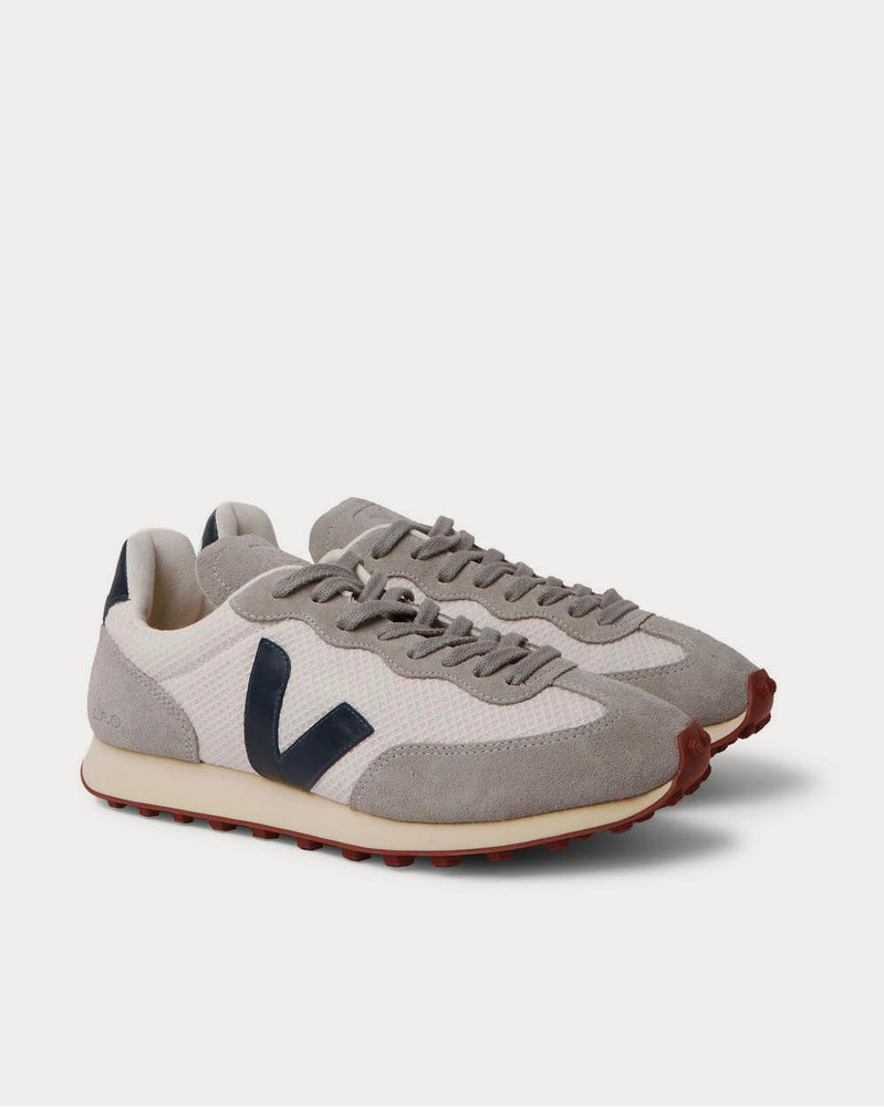 Veja Rio Branco Leather and Rubber-Trimmed Hexamesh and Suede  White low top sneakers - 2