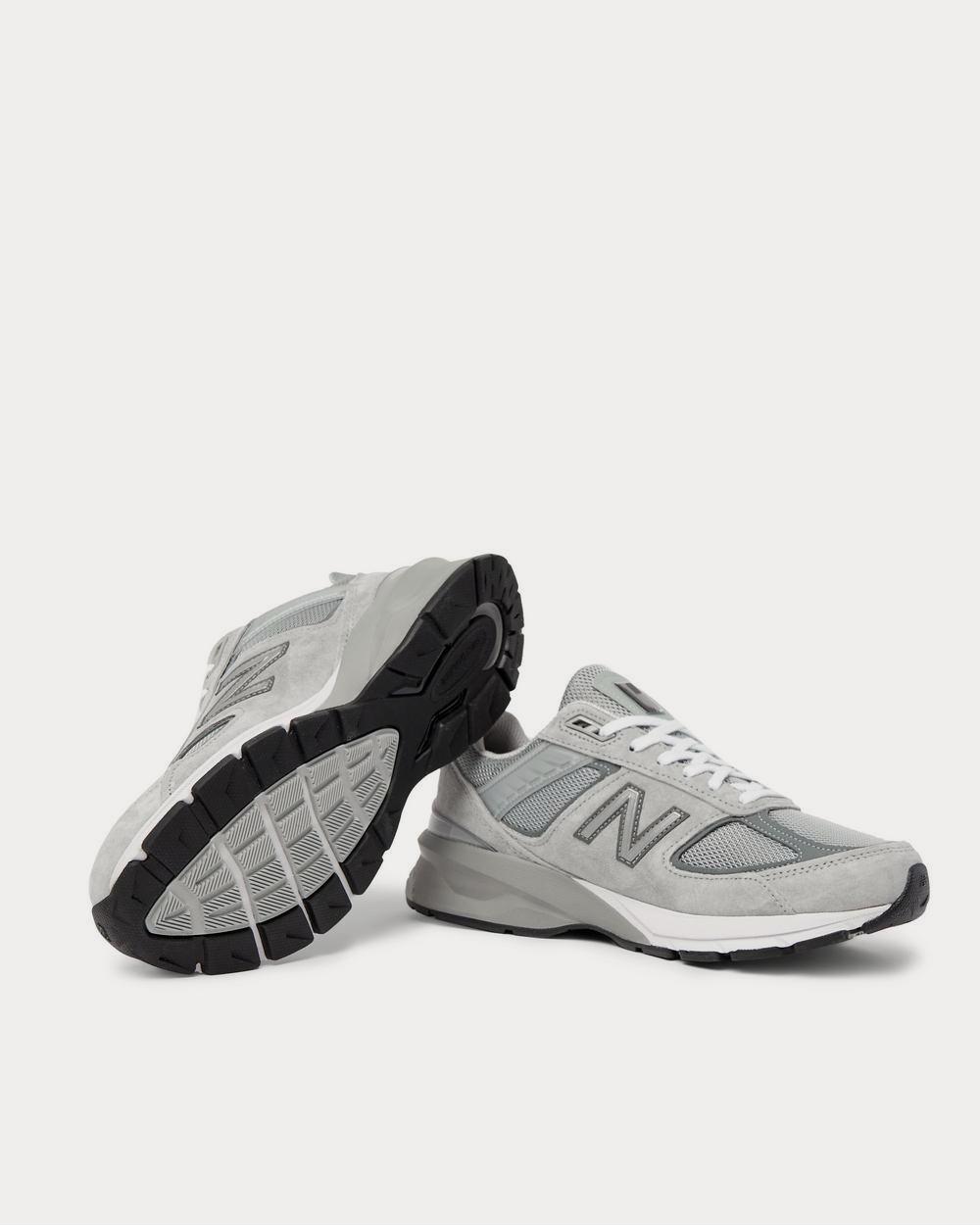 New Balance M990v5 Suede and Mesh  Gray low top sneakers - 3