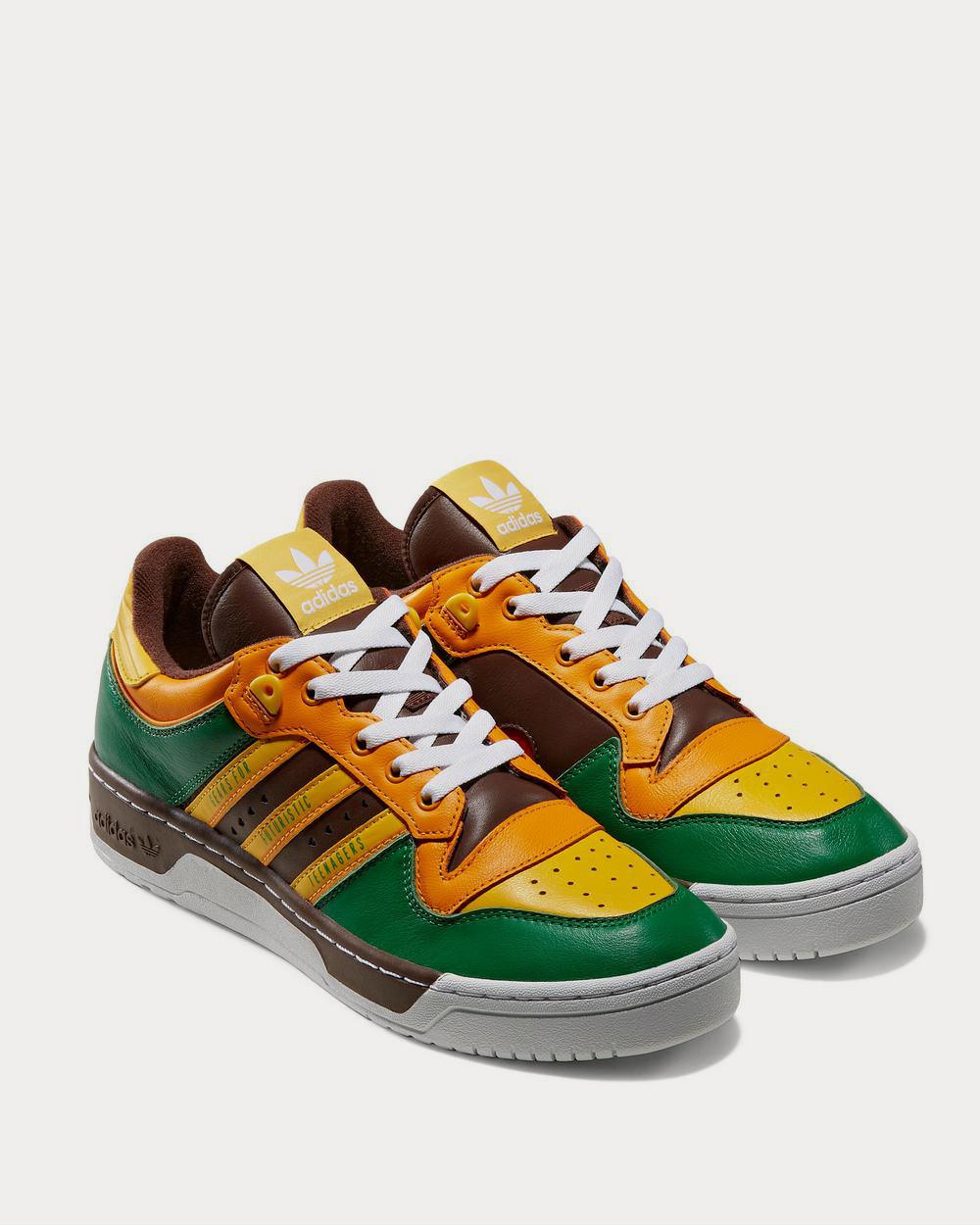 Adidas x Human Made Rivalry Colour-Block Leather  Green low top sneakers - 2