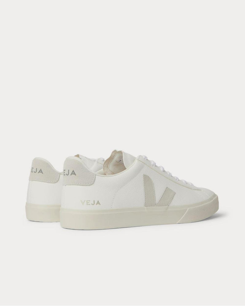 Veja Campo Suede-Trimmed Leather  White low top sneakers - 3