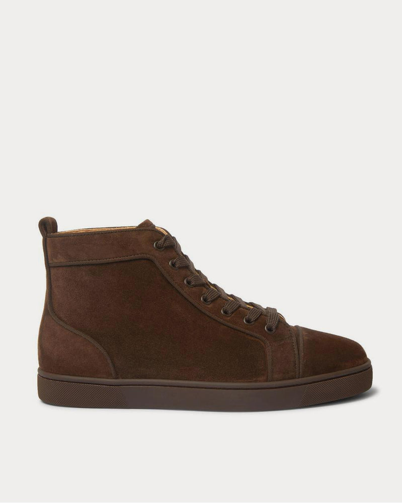 Christian Louboutin Louis Suede High-Top  Brown high top sneakers - 1