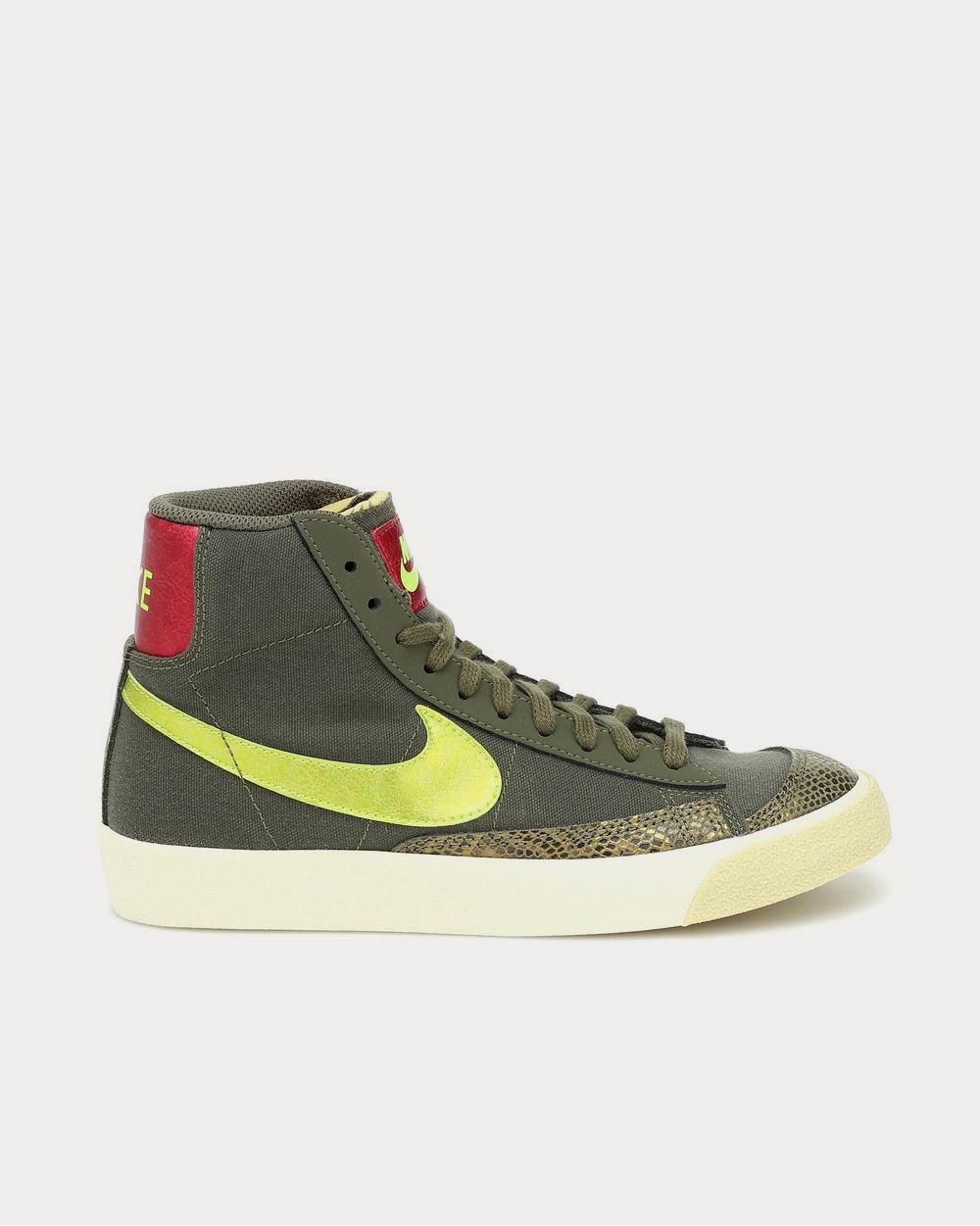 Nike Blazer Mid ’77 leather Olive High Top Sneakers - 1