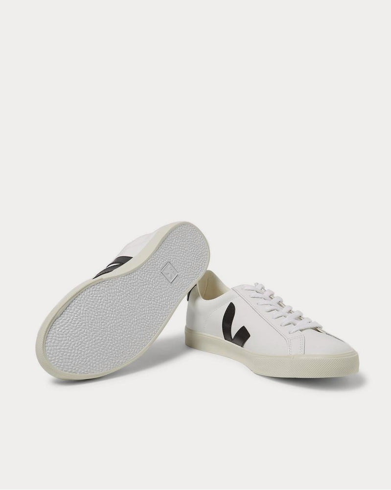 Veja Esplar Rubber-Trimmed Leather  White low top sneakers - 3