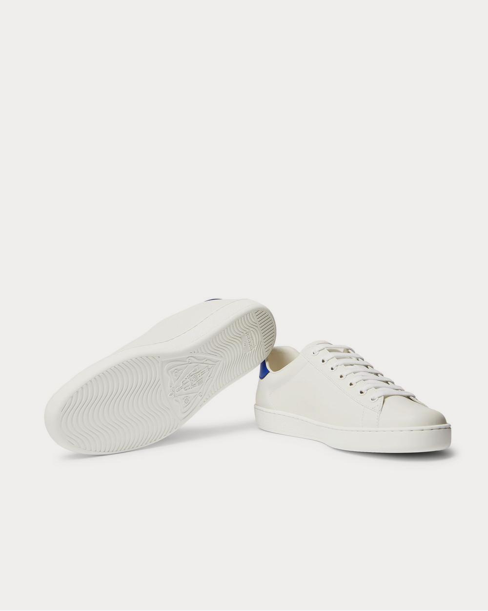 Gucci New Ace Logo-Embroidered Leather  White low top sneakers - 3