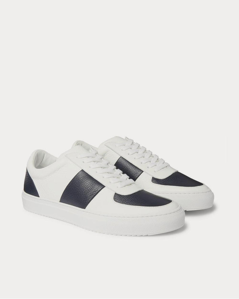 Mr P. Larry Full-Grain Leather  White low top sneakers - 2