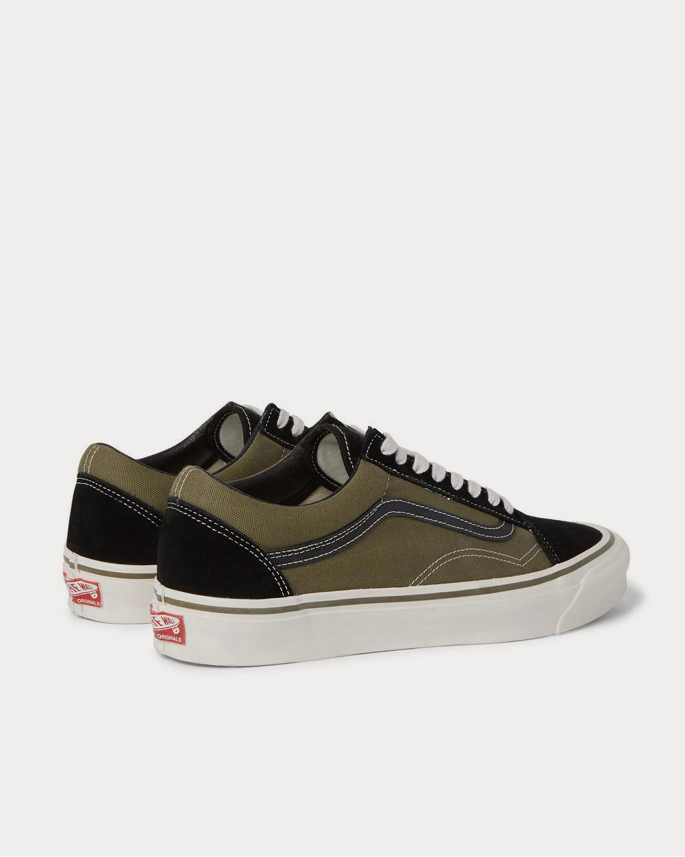 Vans UA OG Old Skool LX Leather-Trimmed Canvas and Suede  Green low top sneakers - 3