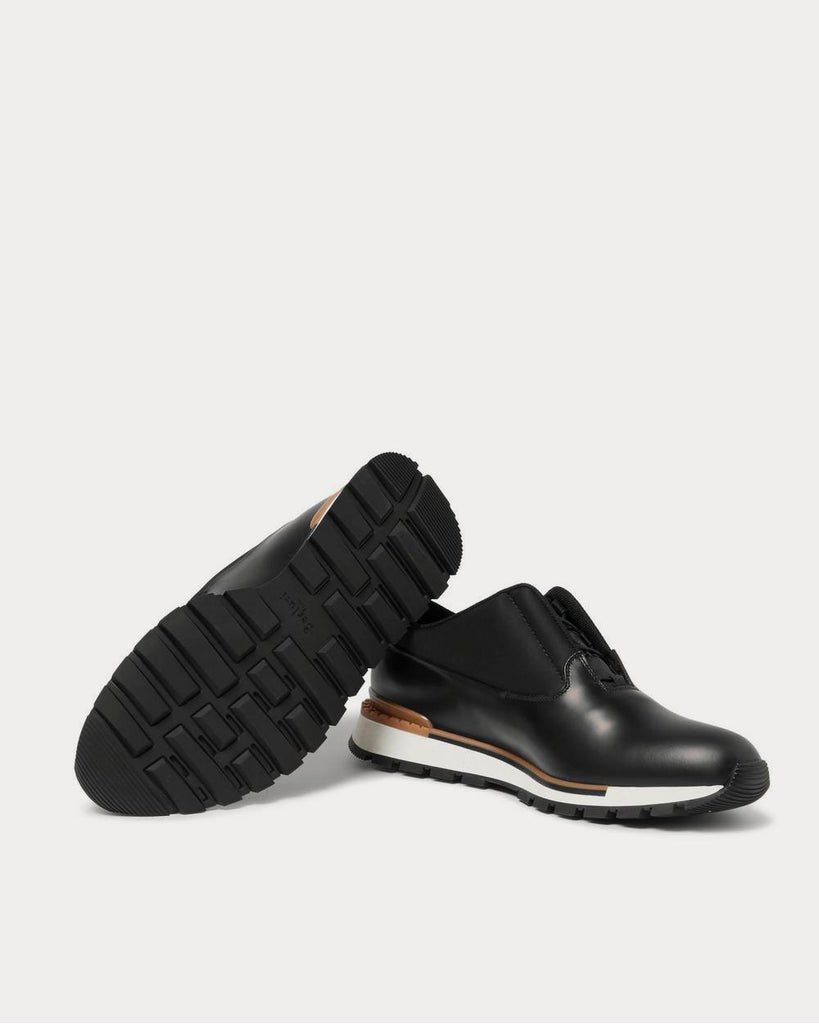 Fast Track Leather Sneakers in Black - Berluti