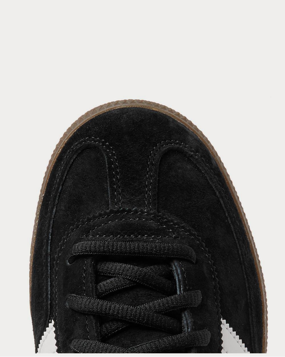 Adidas Handball Spezial Leather-Trimmed Suede  Black low top sneakers - 5