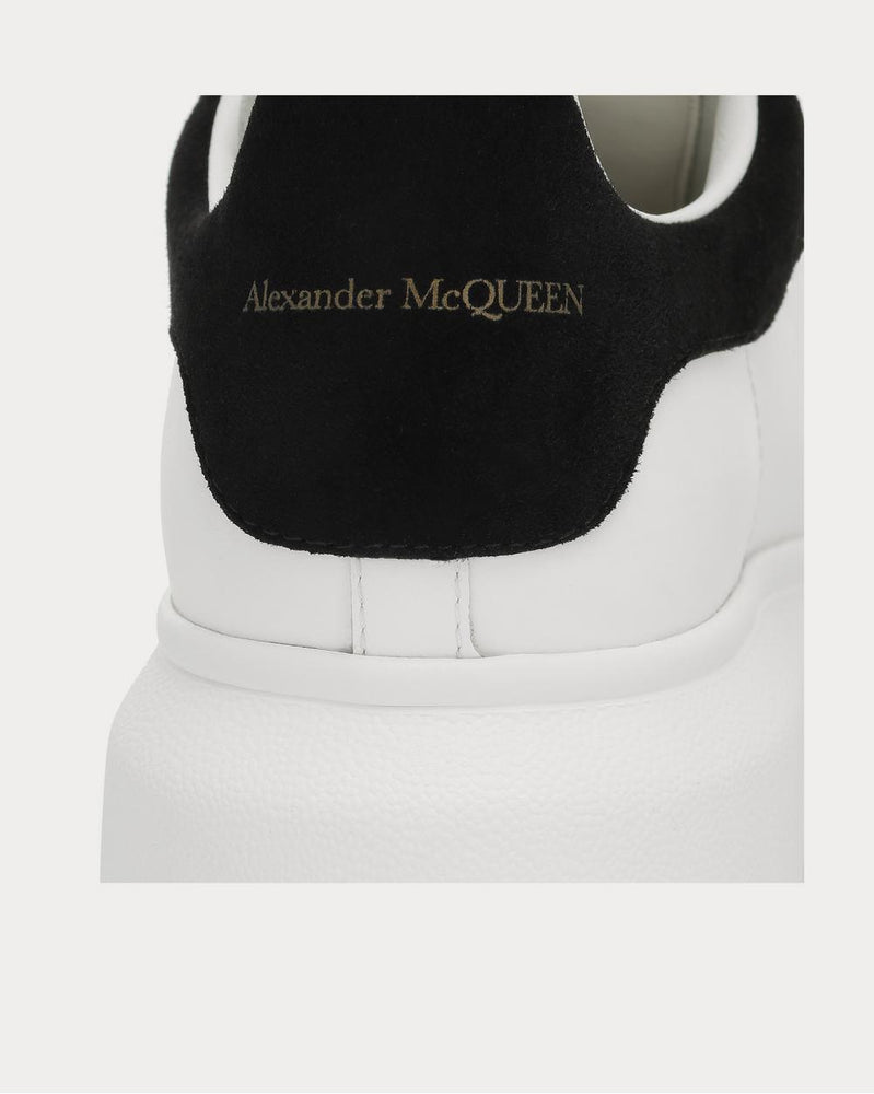 Alexander McQueen Leather White Black Low Top Sneakers - 4