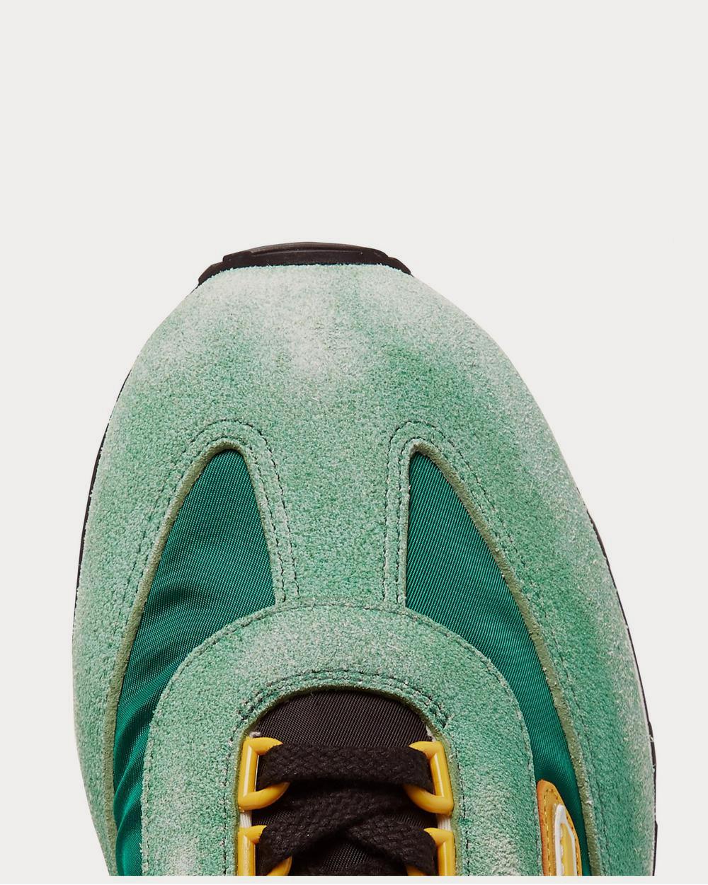 Prada Milano 70 Nylon and Suede  Green low top sneakers - 5