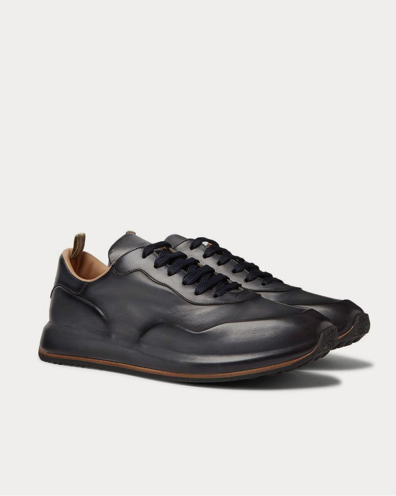 Officine Creative Race Lux Leather  Navy low top sneakers - 2