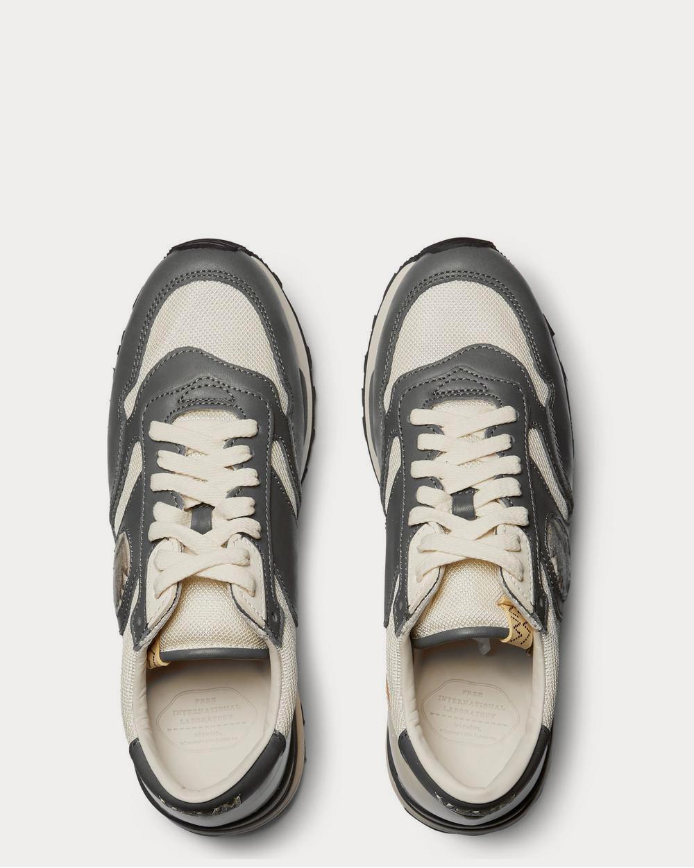 Visvim Roland Leather and Mesh  Gray low top sneakers - 6