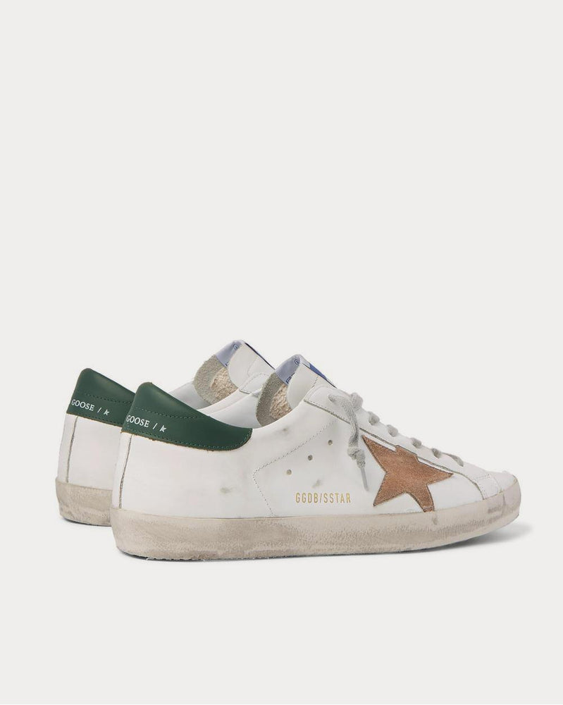 Golden Goose Superstar Distressed Leather and Suede  White low top sneakers - 4