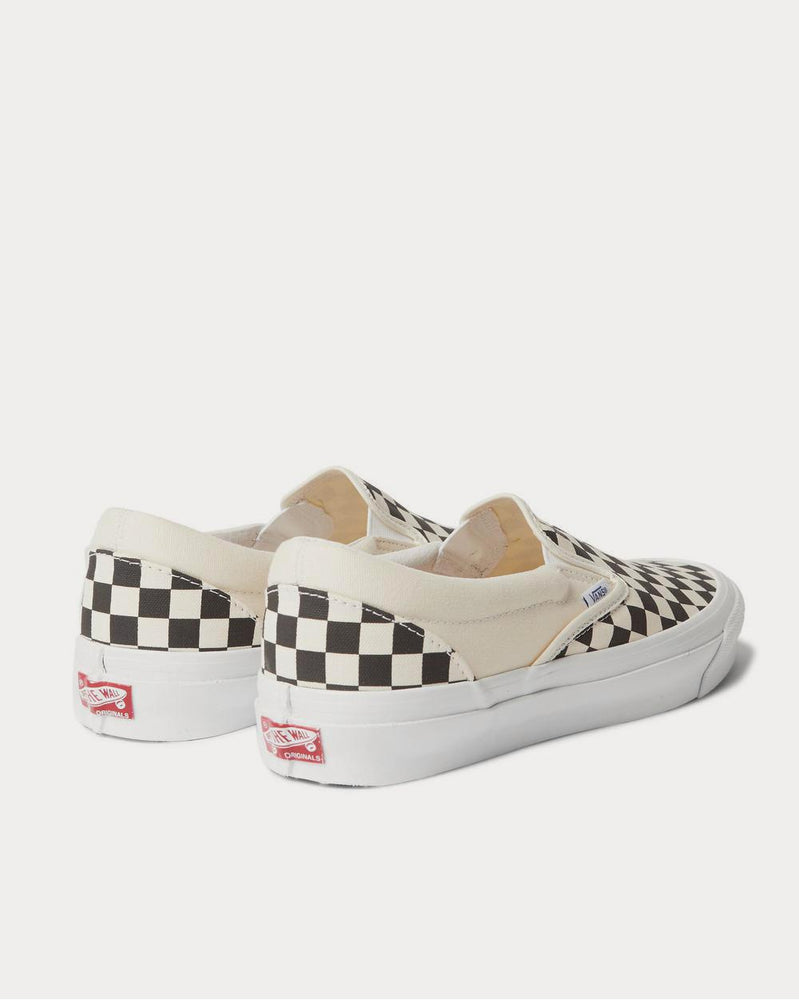 Vans OG Classic LX Checked Canvas Slip-On  White slip on sneakers - 3