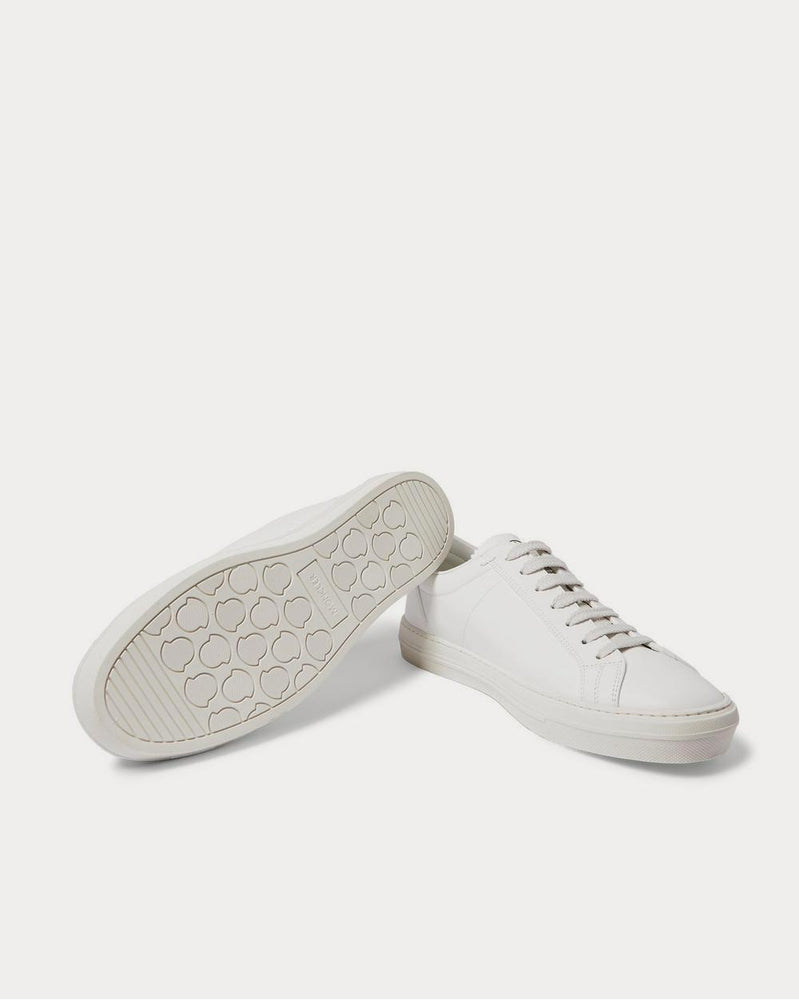 Moncler Monaco Leather  White low top sneakers - 3