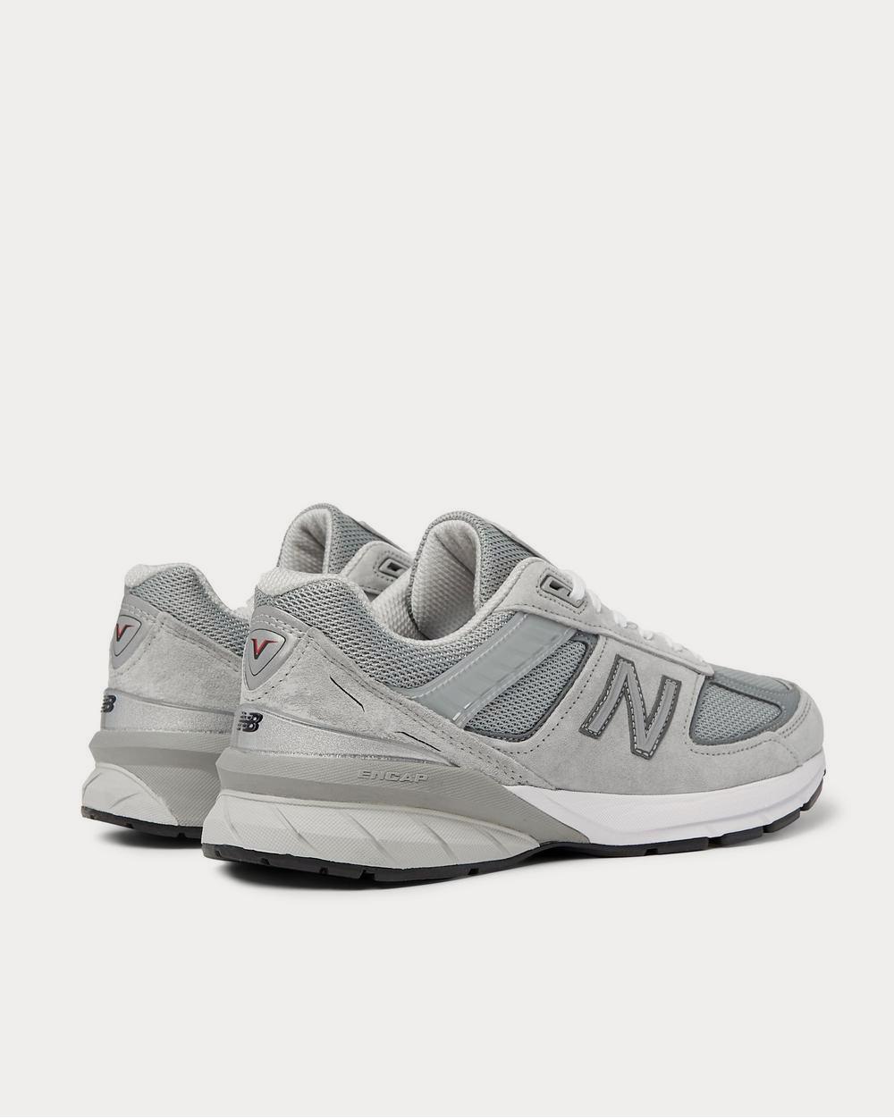 New Balance M990v5 Suede and Mesh  Gray low top sneakers - 4