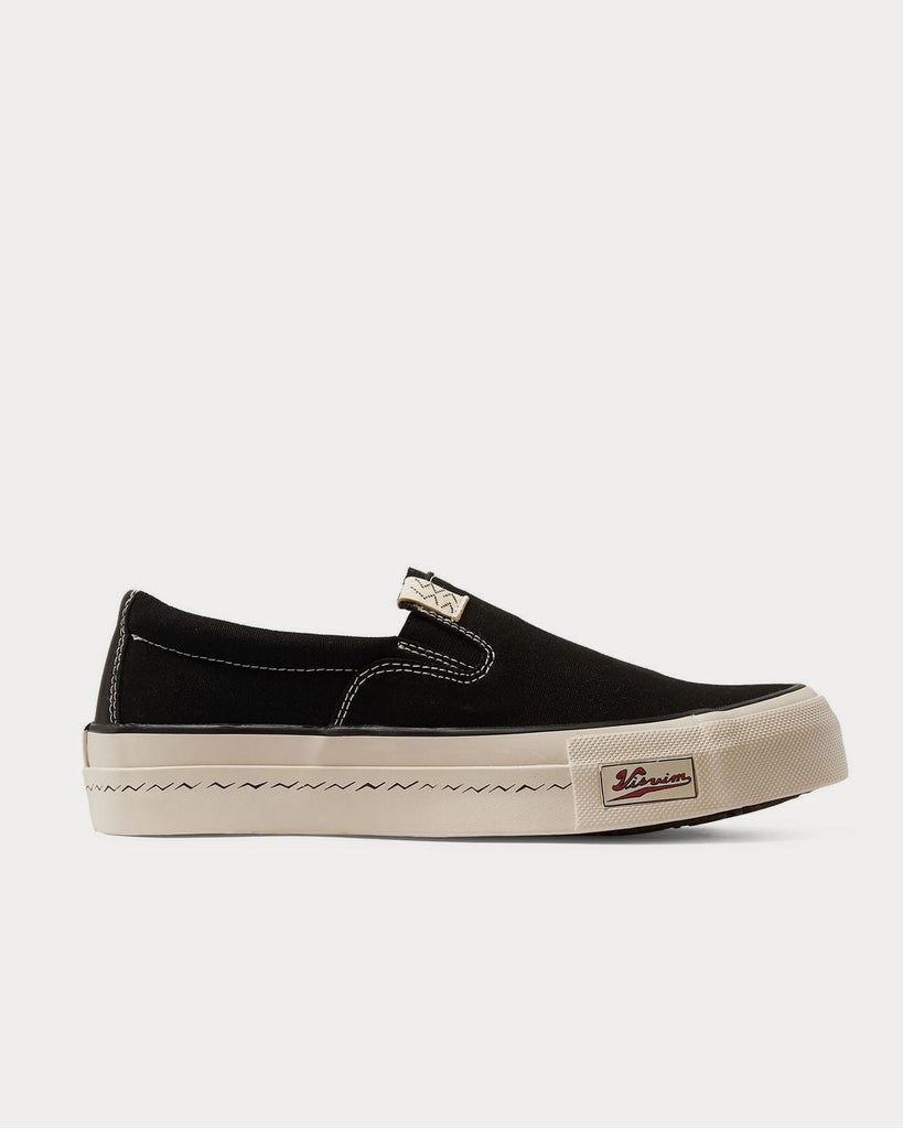 Visvim Skagway Canvas Slip-On Black low top sneakers - Sneak in Peace