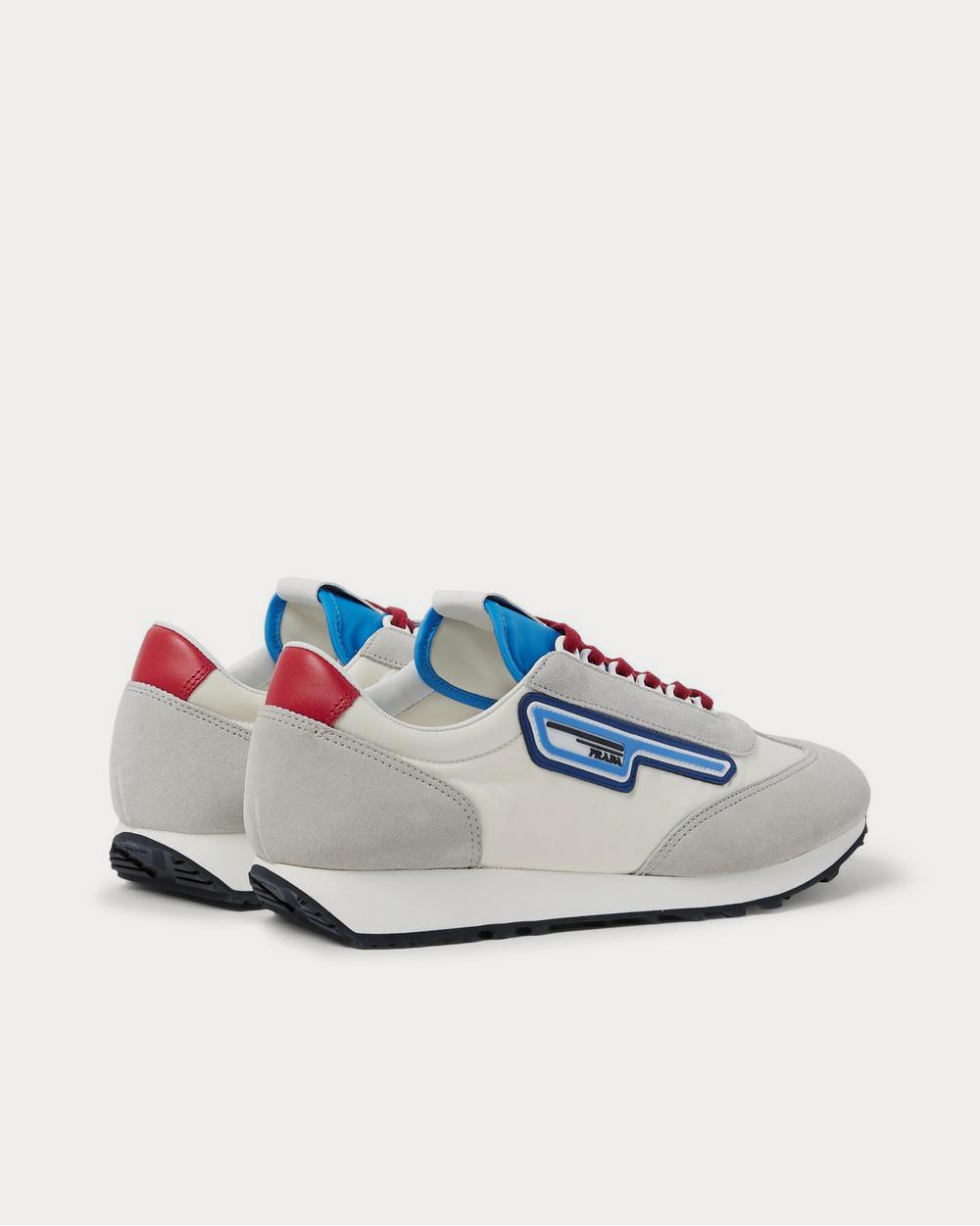 Prada Milano 70 Rubber and Leather-Trimmed Nylon  Off-white low top sneakers - 4