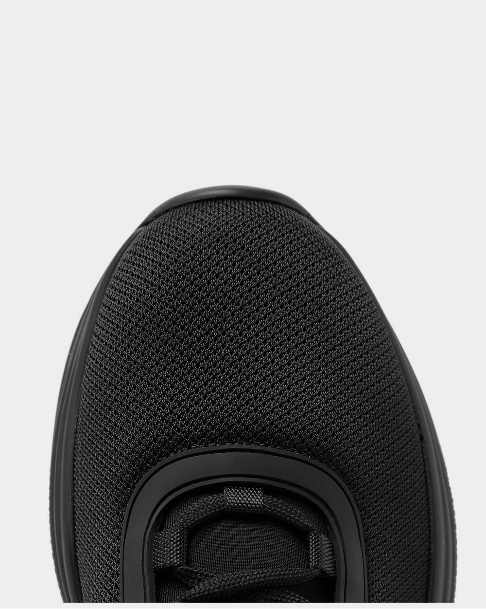 Prada America's Cup Rubber-Trimmed Mesh  Black low top sneakers - 5