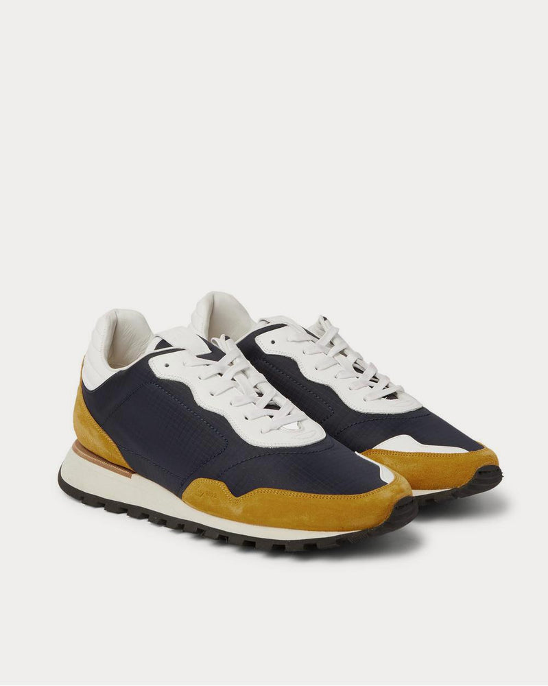 Dunhill Axis Ripstop, Suede and Leather  Navy low top sneakers - 2