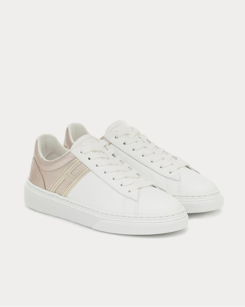 Hogan H365 leather Bianco Salmone Low Top Sneakers - 2