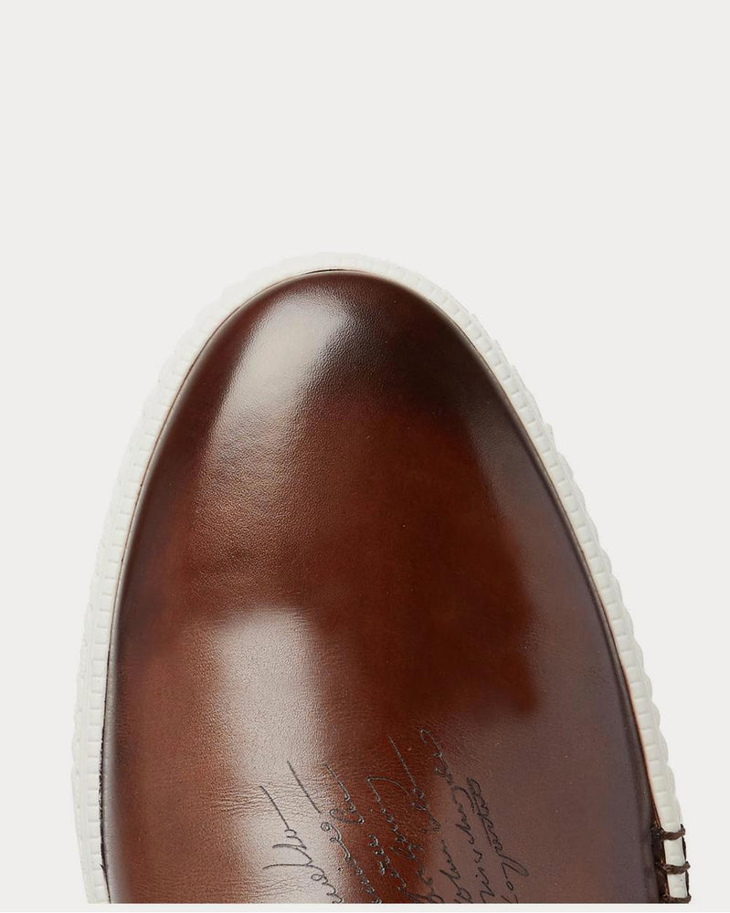 Berluti Playtime Scritto Leather Slip-On  Brown sneakers - 5