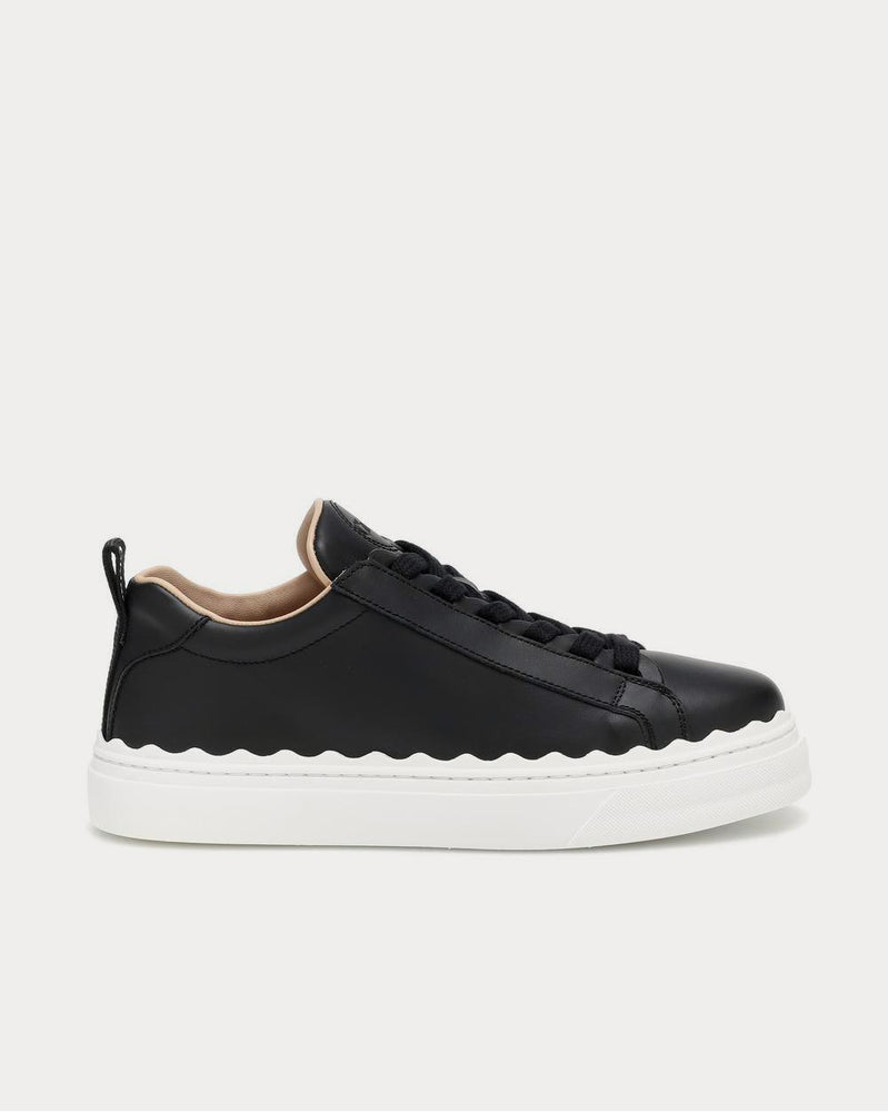 Chloé Lauren leather Black Low Top Sneakers - 1