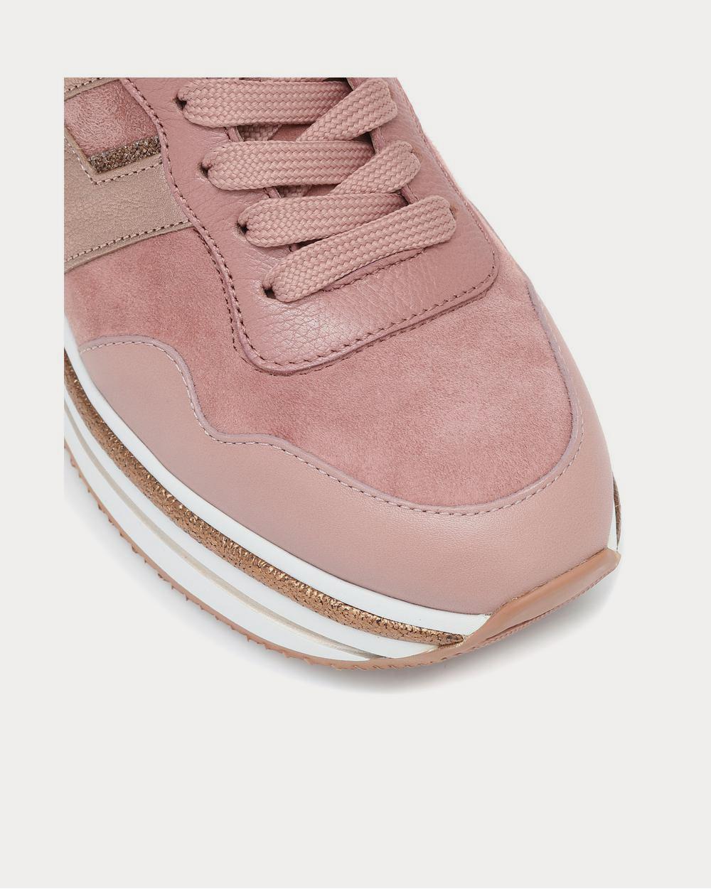 Hogan H222 Midi leather Pink Low Top Sneakers - 4