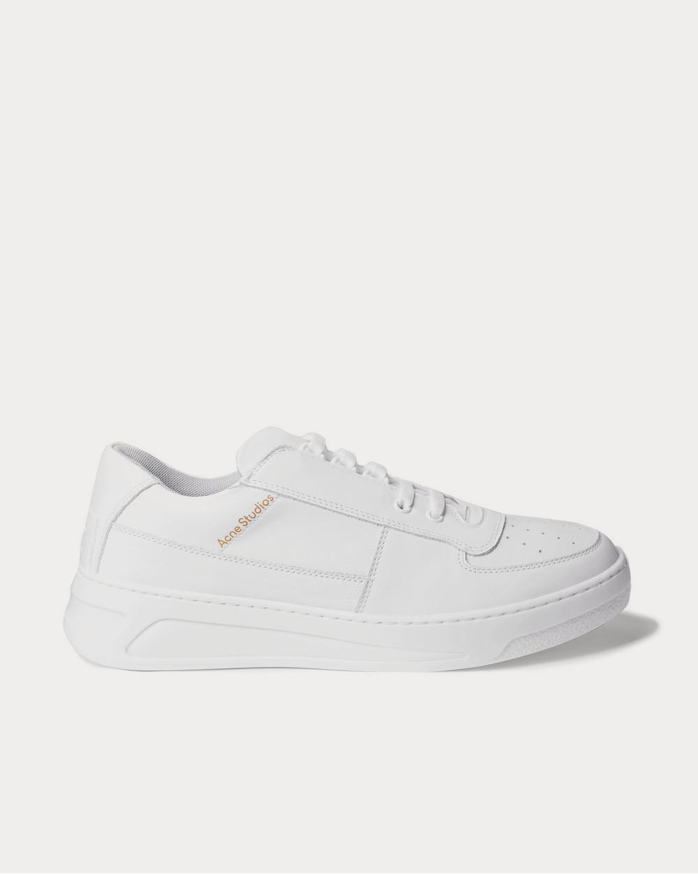 Acne Studios Leather  White Low Top Sneakers - 1