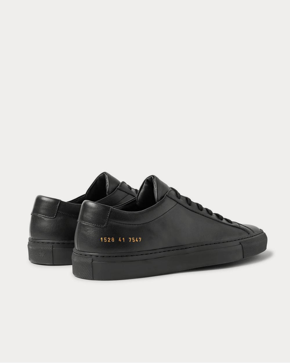 Common Projects Original Achilles Leather  Black low top sneakers - 4