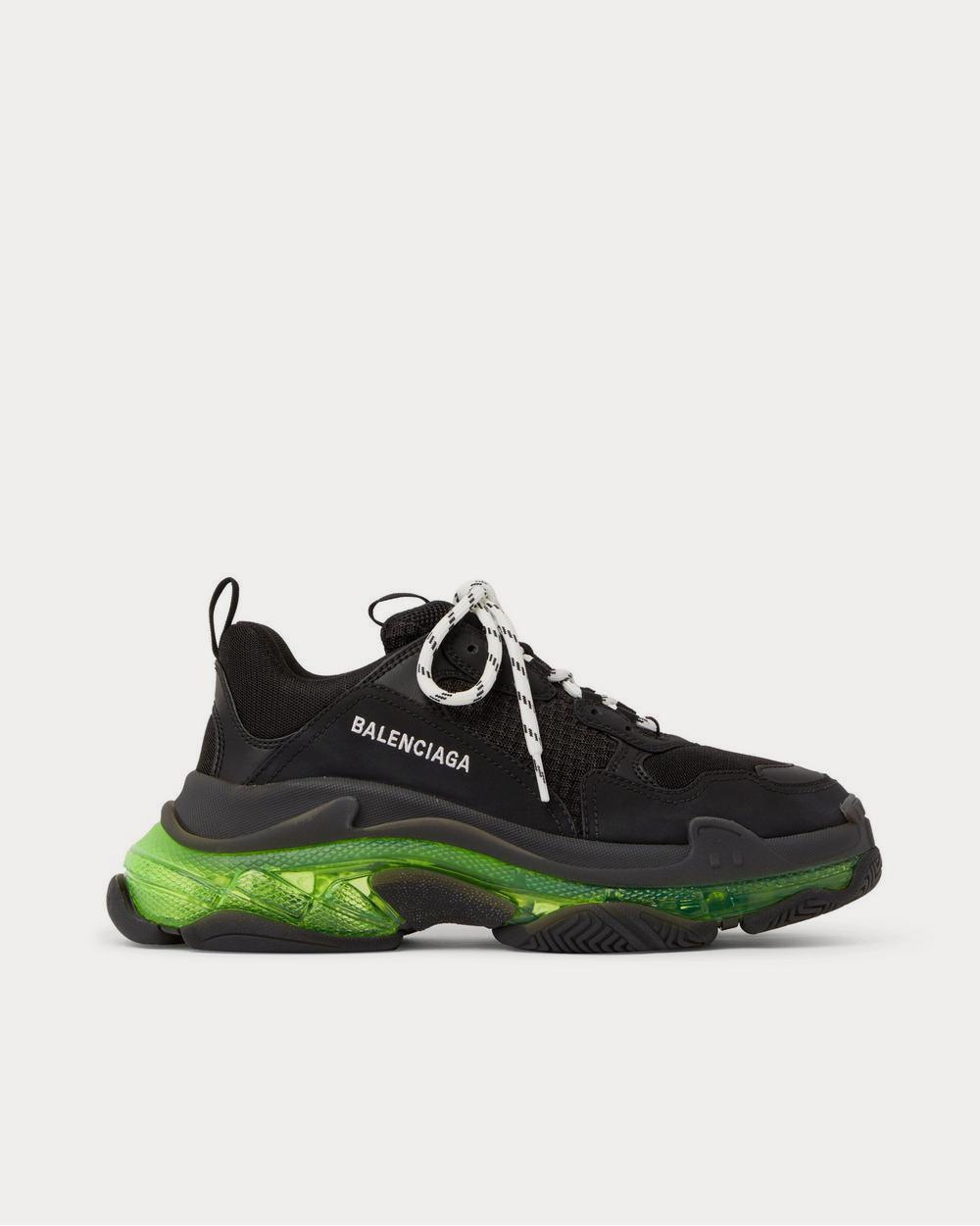 Balenciaga Triple S Clear Sole Mesh Black low top sneakers Sneak in Peace