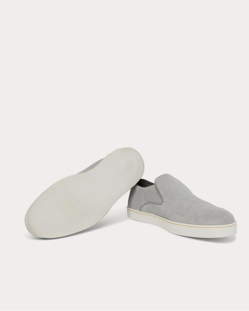 John Lobb Haven Suede Slip-On  Gray low top sneakers - 3