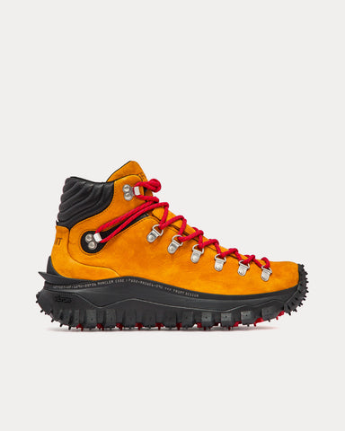 Moncler x FRGMT Hiroshi Fujiwara Trailgrip GTX Orange High Top Sneakers