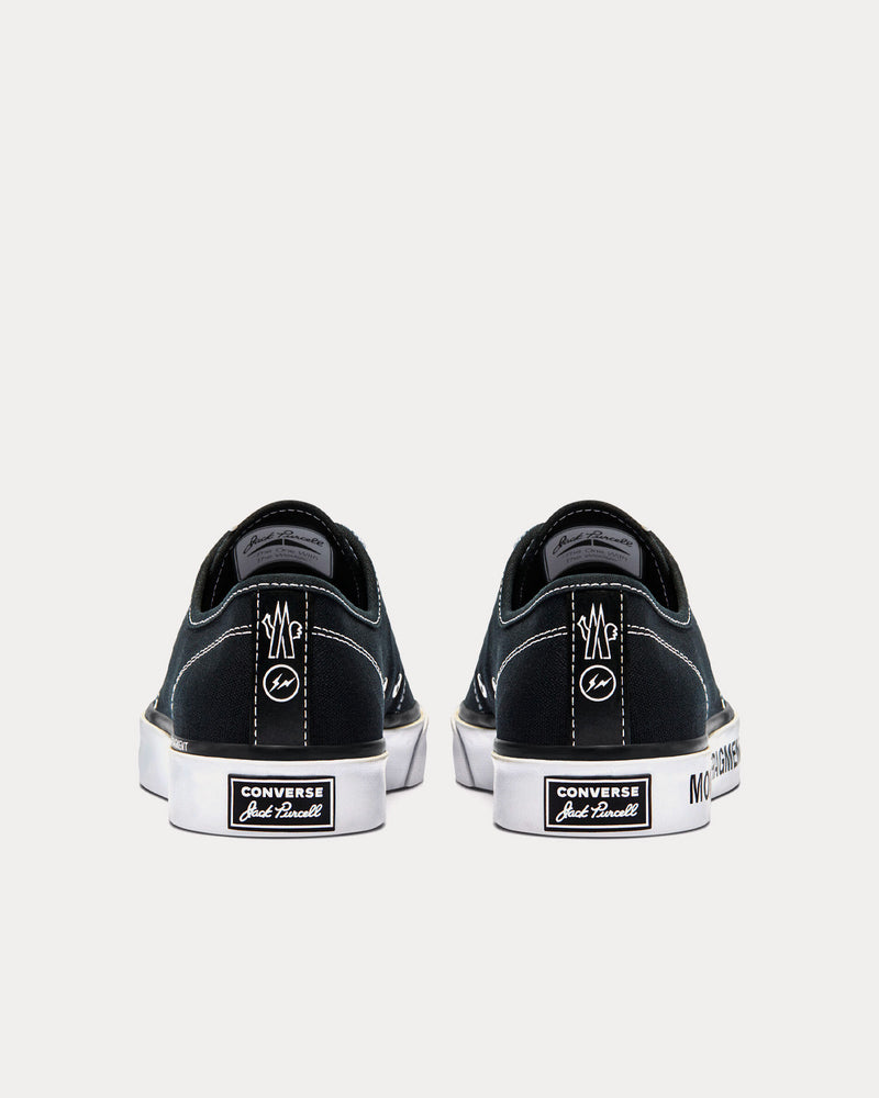 Converse x 7 Moncler FRGMT Jack Purcell Black / Black / White Low Top Sneakers - 4