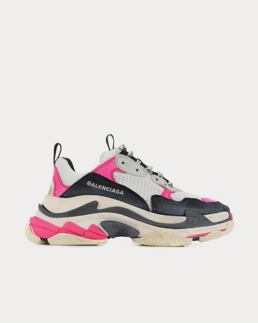 Balenciaga Triple S Rose Fluo Low Top Sneakers - 1