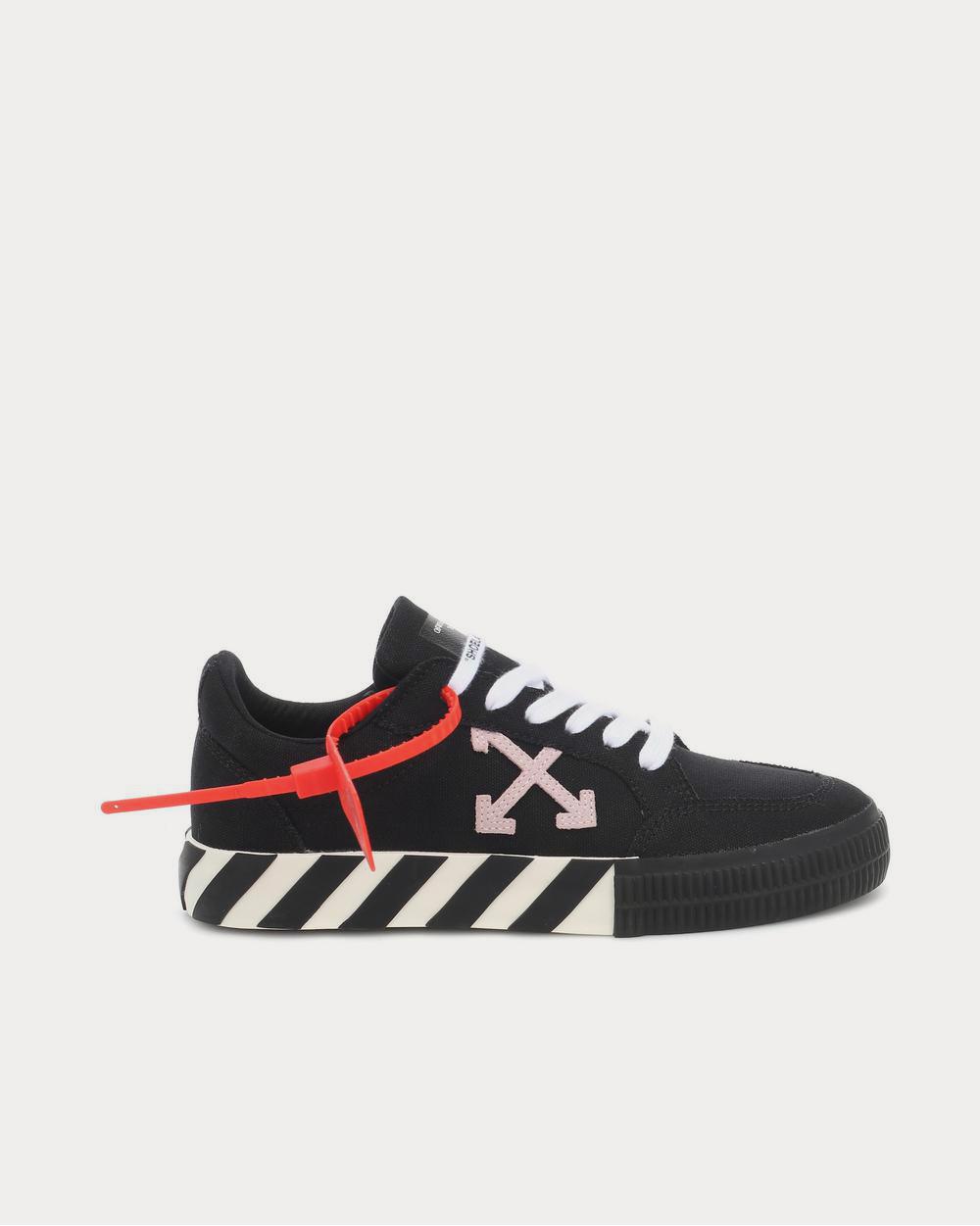 Off-White Vulcanized White / Pink Low Top Sneakers - Sneak in Peace