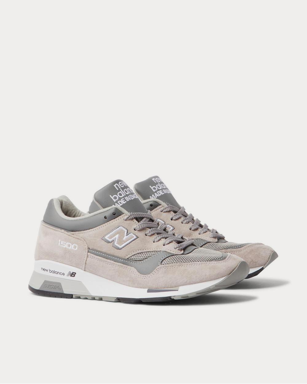 New Balance M1500 Suede, Leather and Mesh  Beige low top sneakers - 2