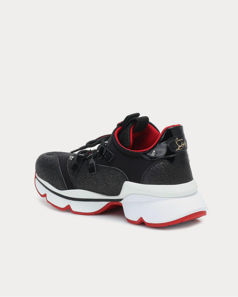 Christian Louboutin Red Runner neoprene Version Black Low Top