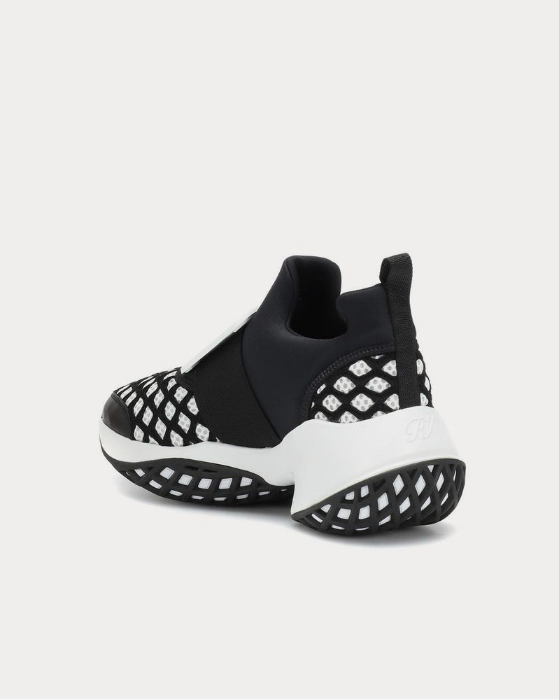 Roger Vivier Viv' Run Nero + Bianco Low Top Sneakers - 3