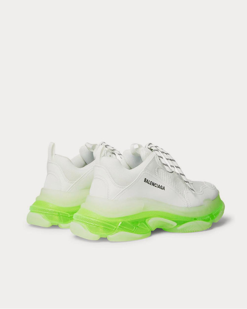 Balenciaga Triple S Clear Sole Mesh and Leather  White low top sneakers - 3