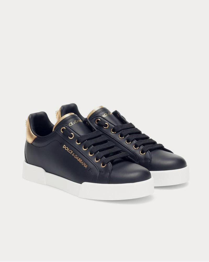 Dolce & Gabbana Portofino leather Nero Low Top Sneakers - 2